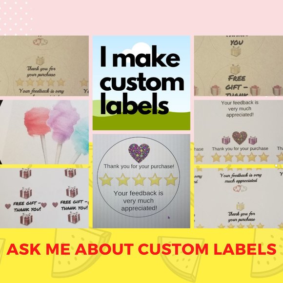 120 labels 1.5" Round Kraft Matte Gift Thank You - Picture 6 of 6